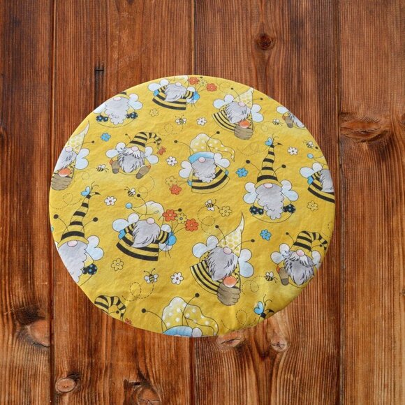 Kitchenaid Bowl Cover, Reversible Bee Gnomes and Blue Rose Mixer Cover - Picture 4 of 7
